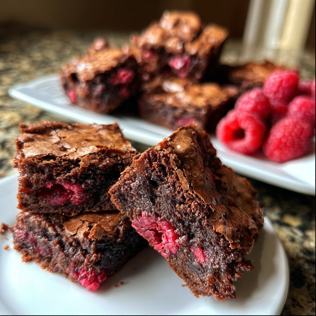 Chocolate Raspberry Brownies