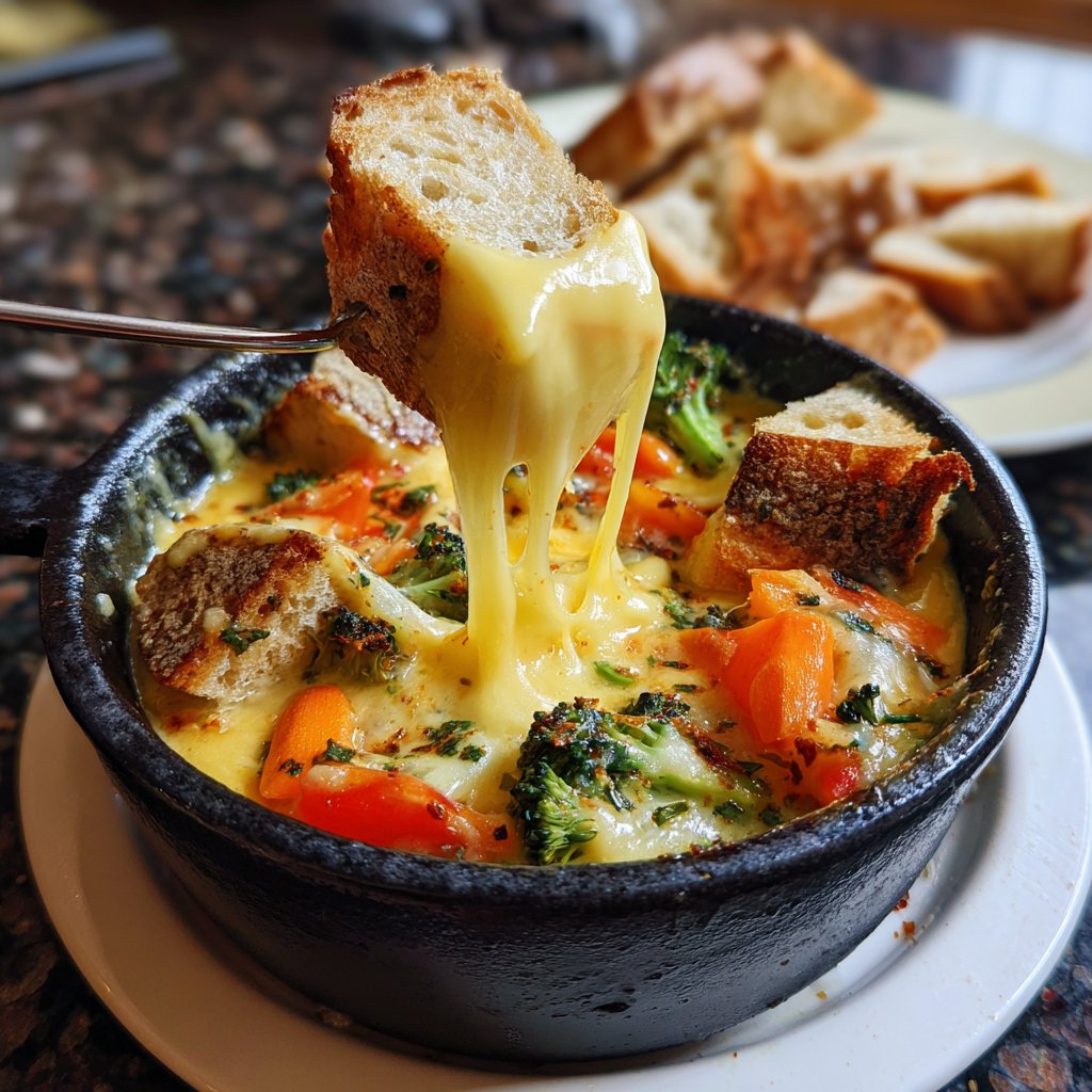 Fondue with Raclette Cheese