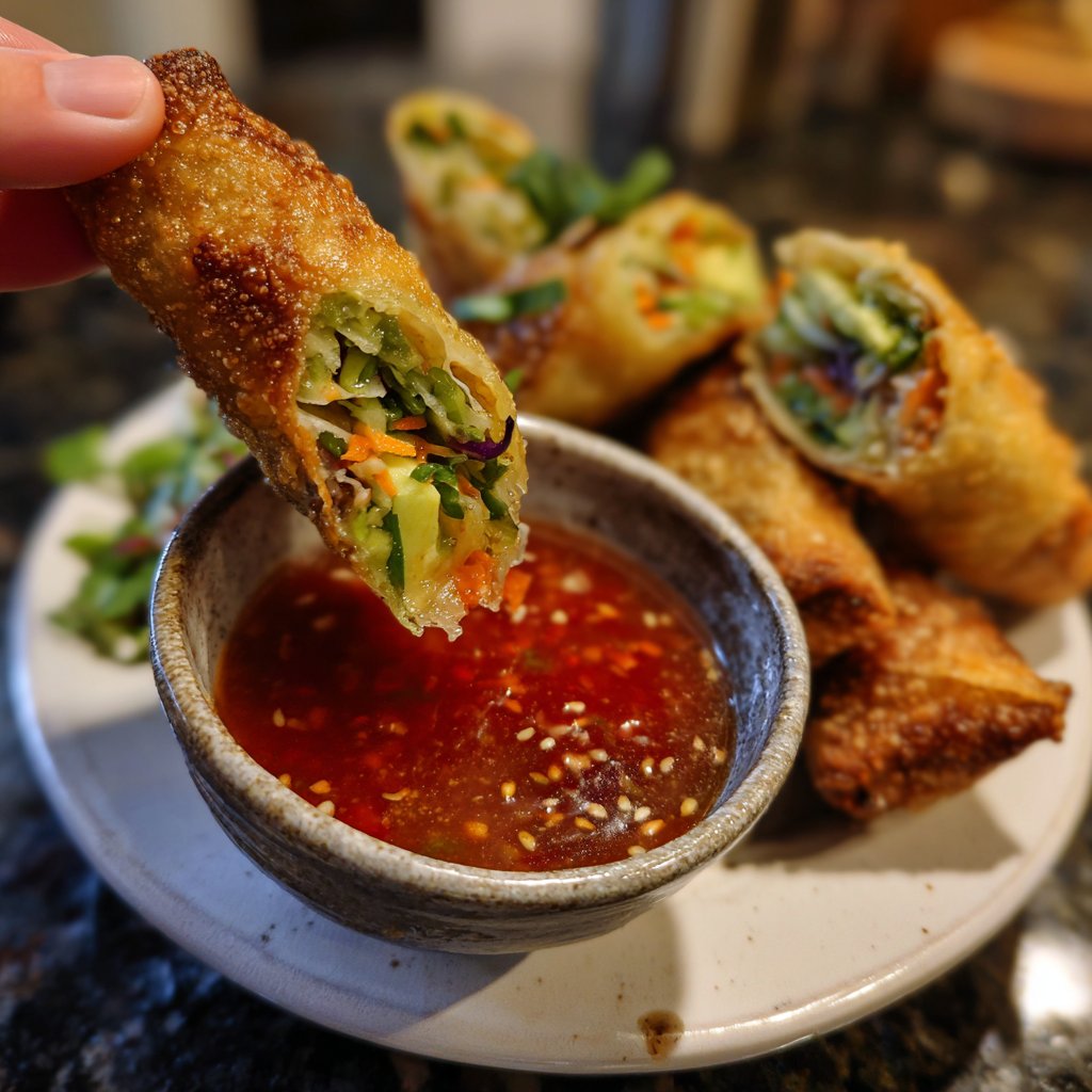 Super Bowl Veggie Spring Rolls