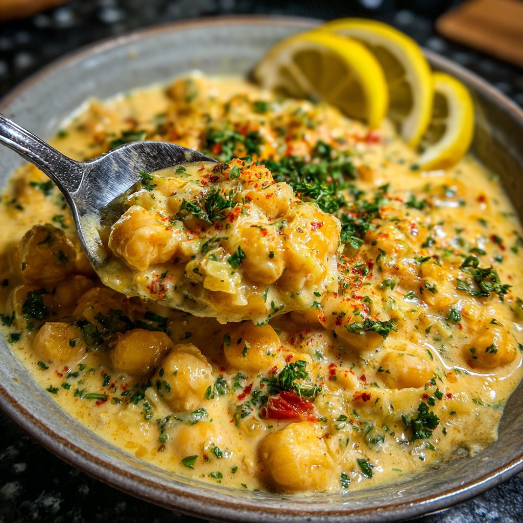 Creamy Lemon Chickpea Stew