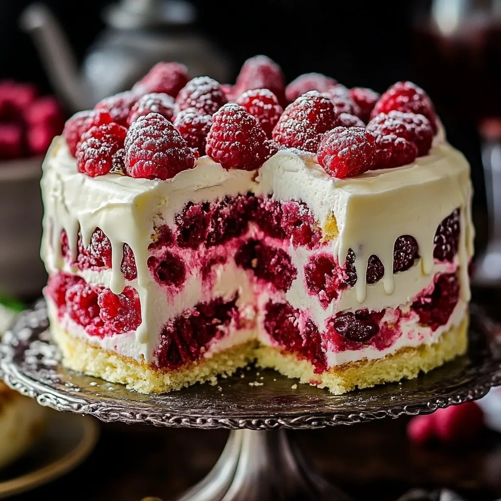 White Chocolate Raspberry Cake – Elegant & Irresistible!