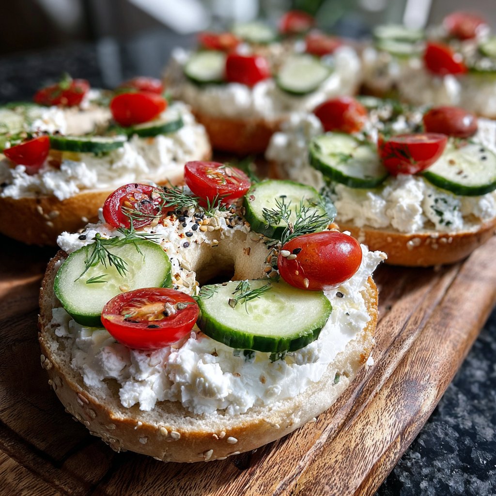 High Protein Cottage Cheese Bagels