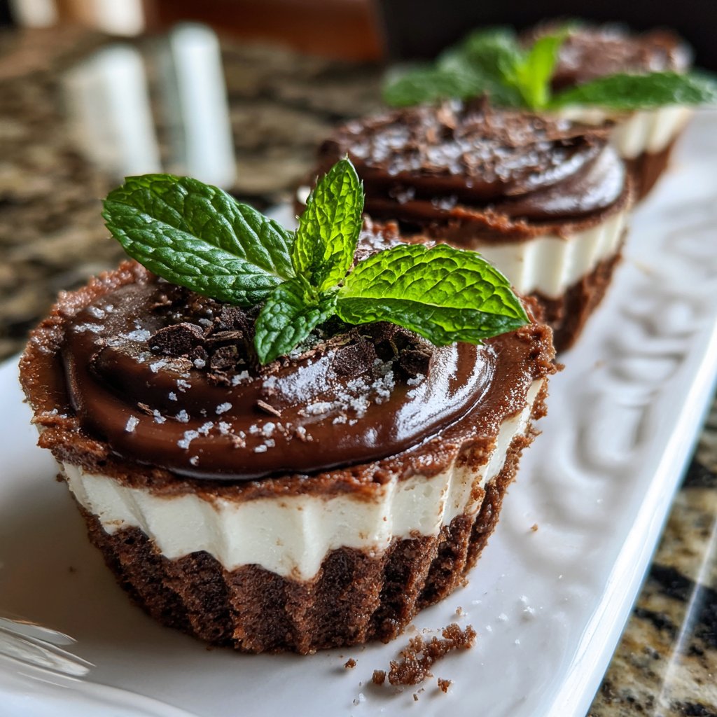 Chocolate Mint Dessert Cups