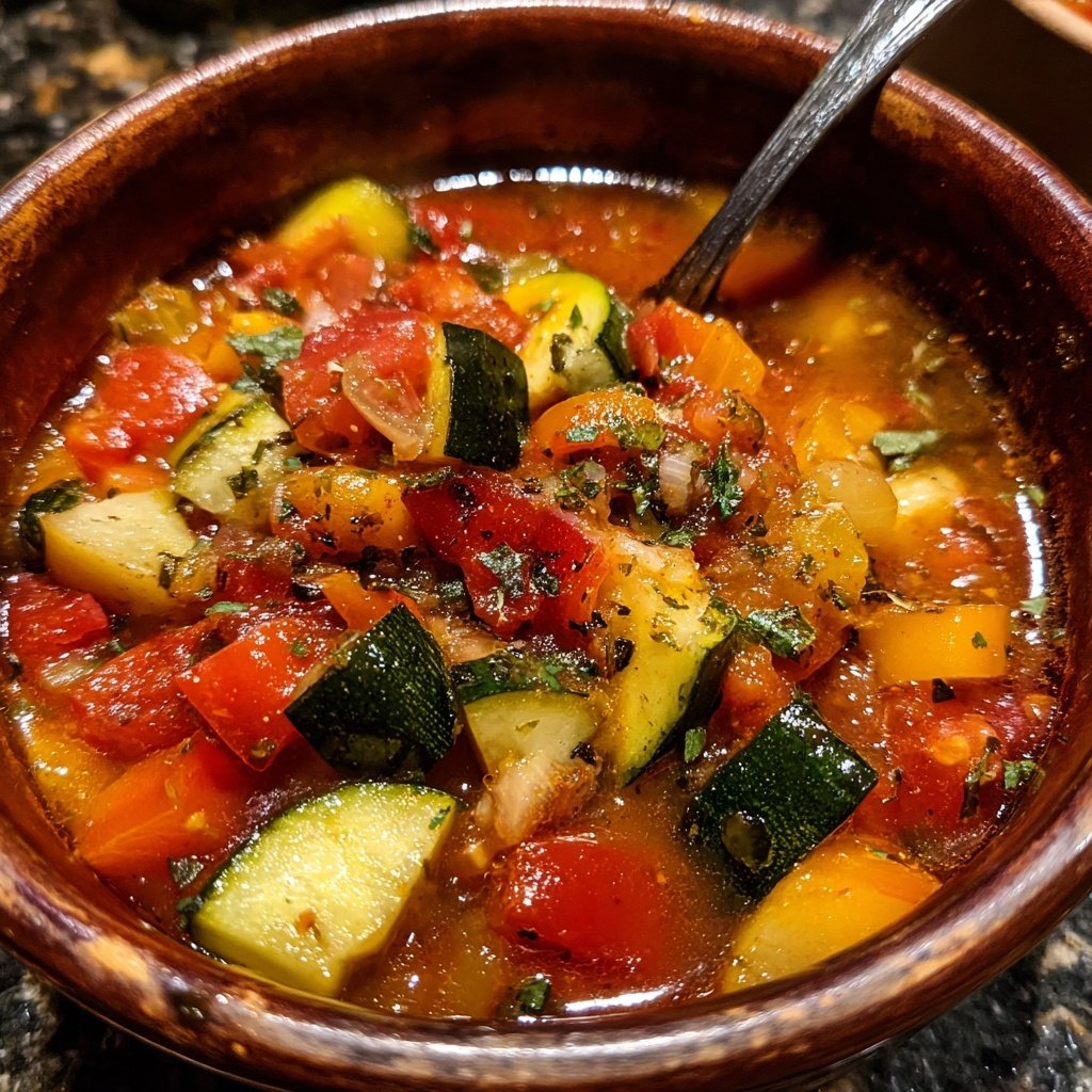 Healthy Crockpot Italian Vegetable Stew
