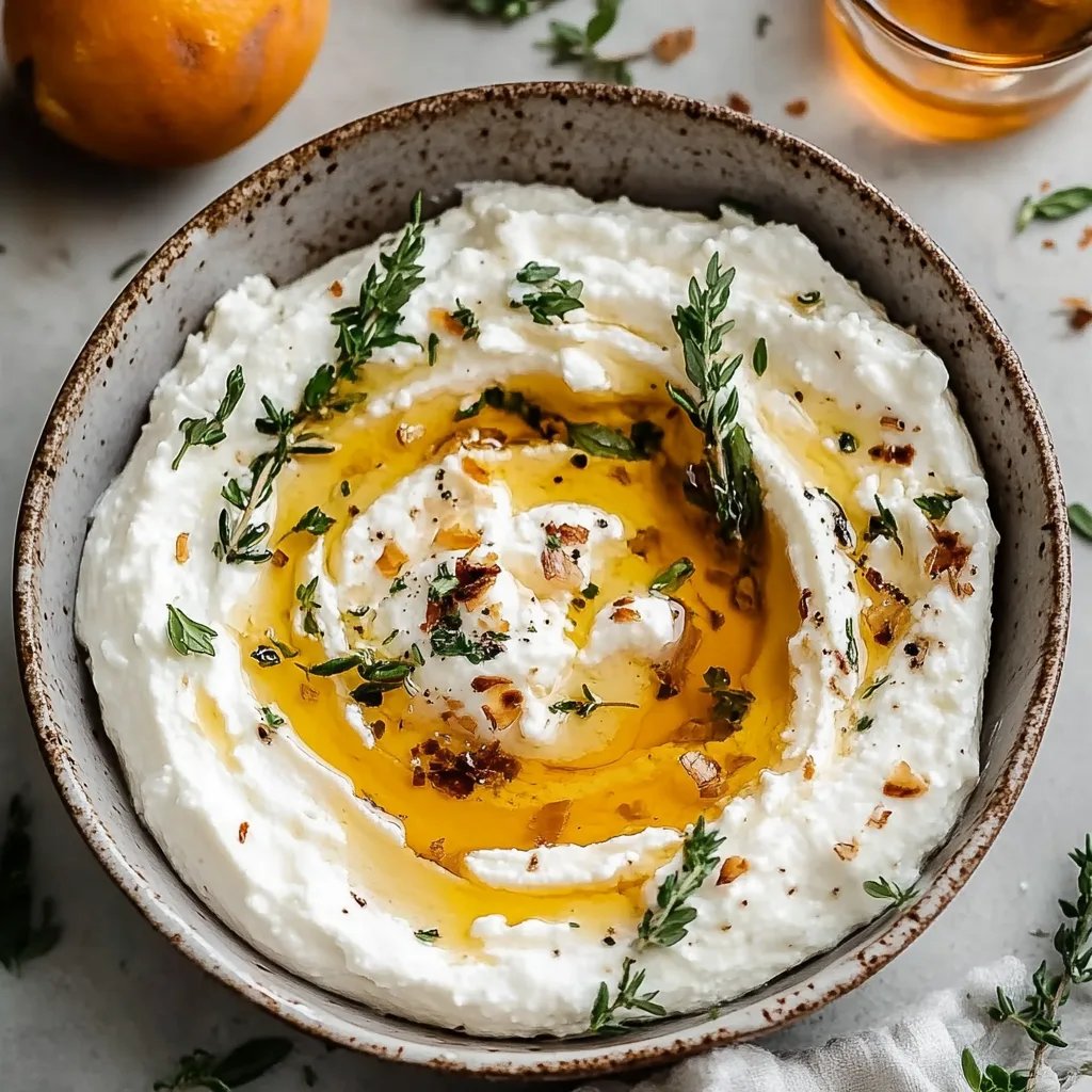 Delicious Ricotta Dip with Hot Honey