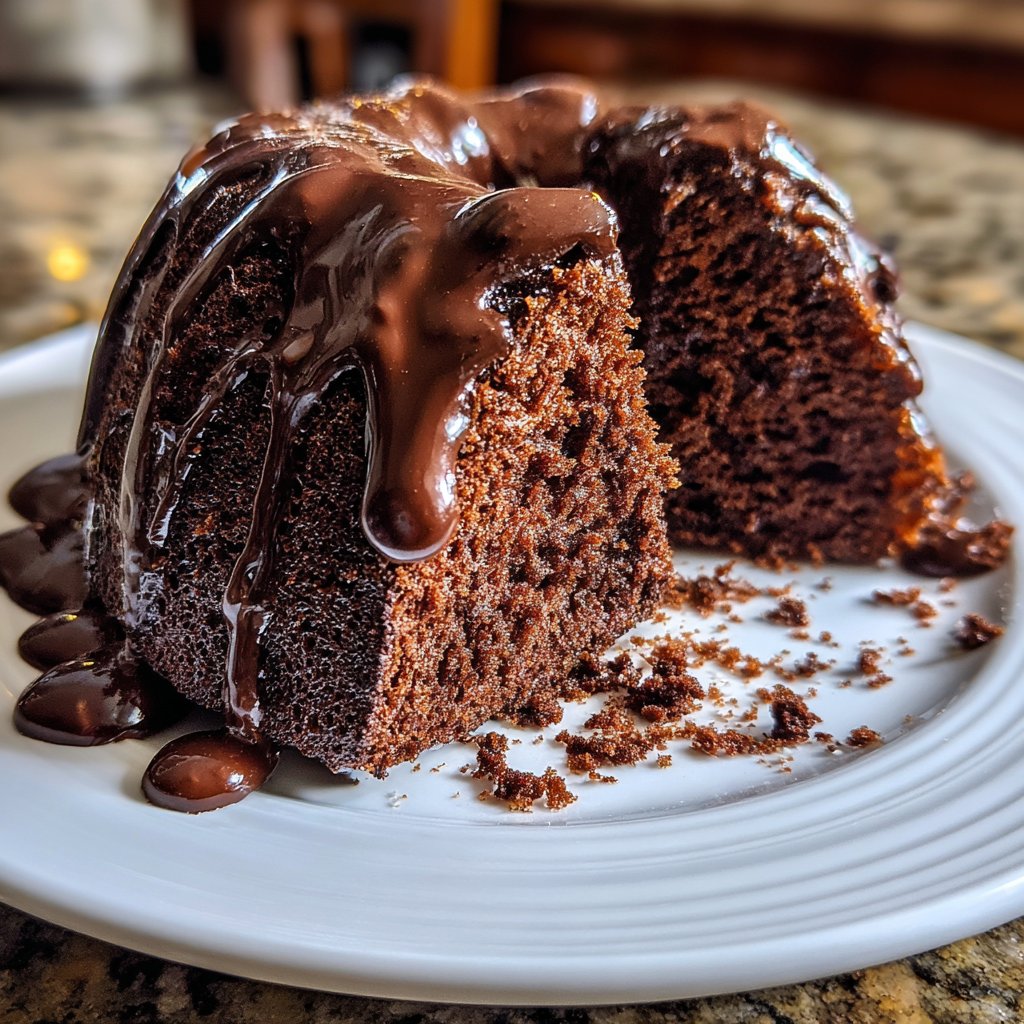 Moist Chocolate Cake With Rich Ganache