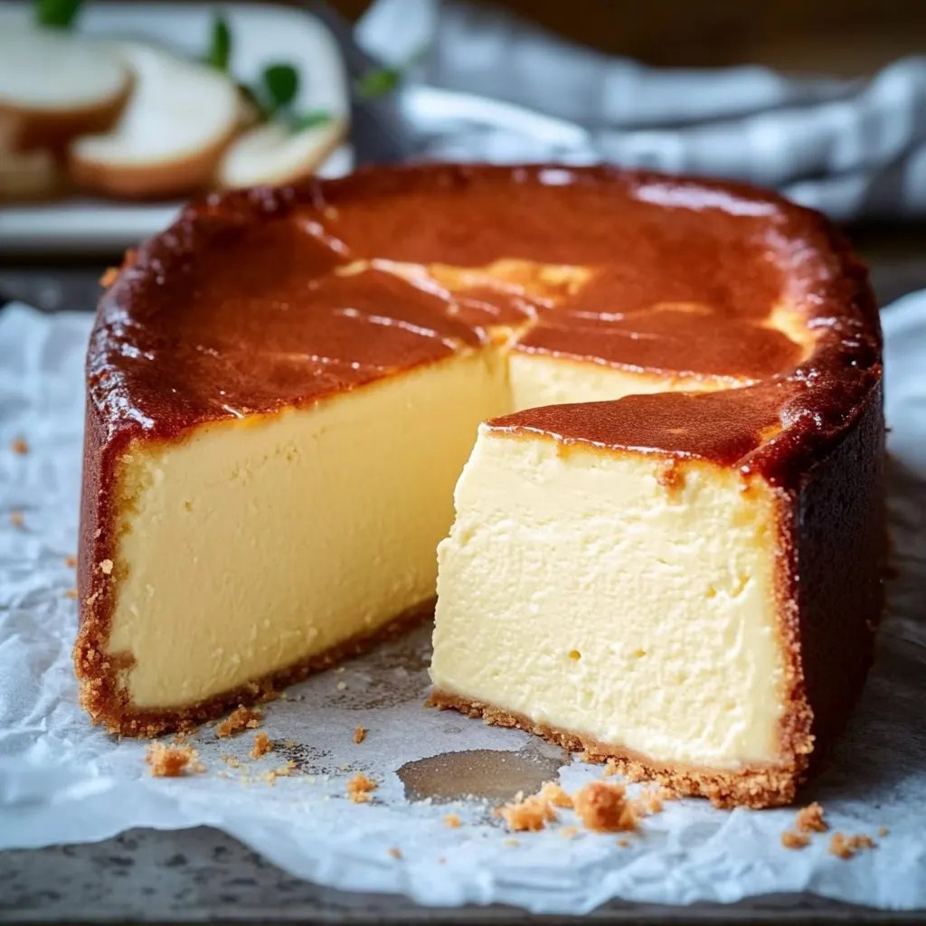 Loaf Pan Basque Cheesecake