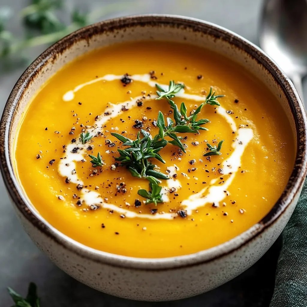 Spicy Butternut Squash Sweet Potato Soup