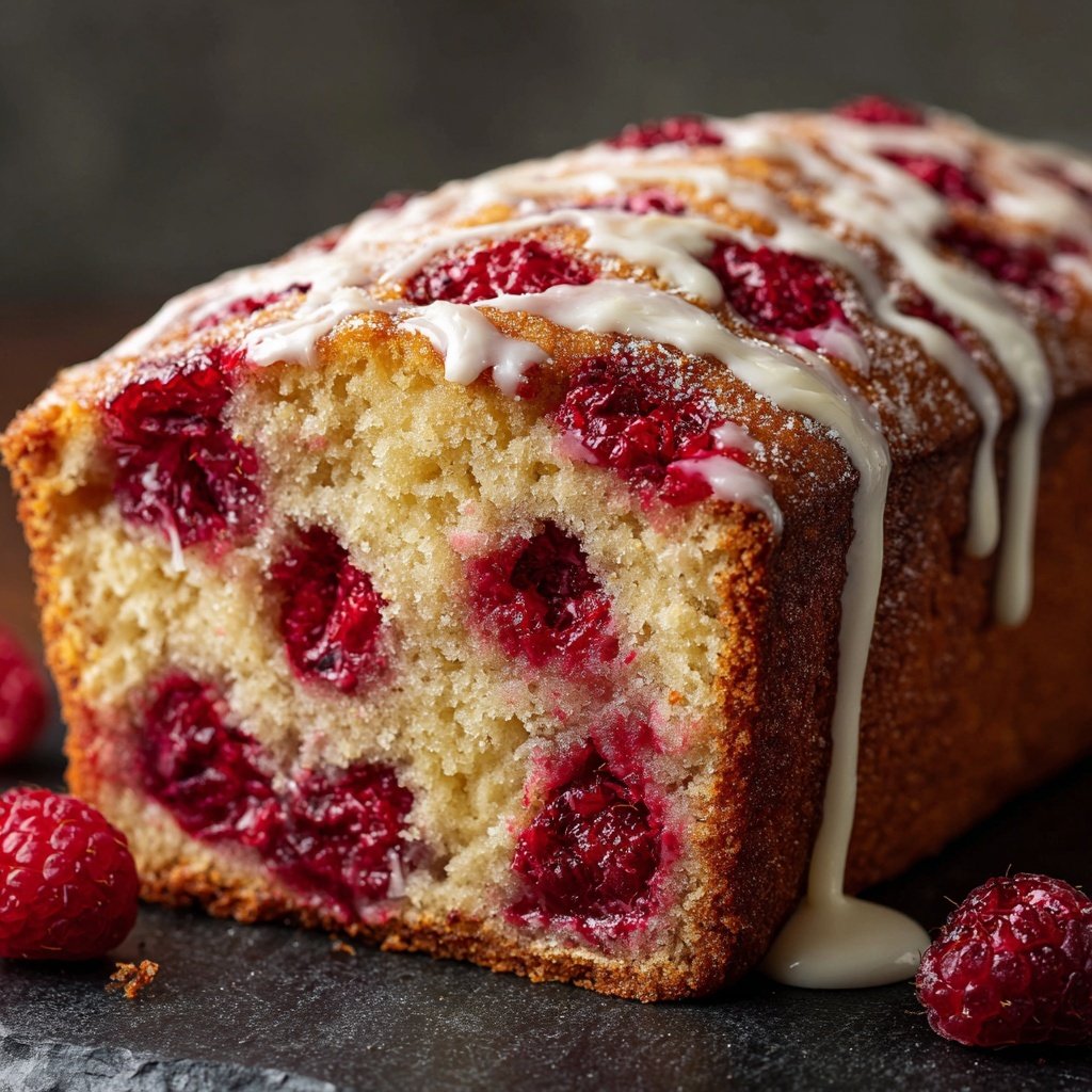 Raspberry Vanilla Yogurt Loaf