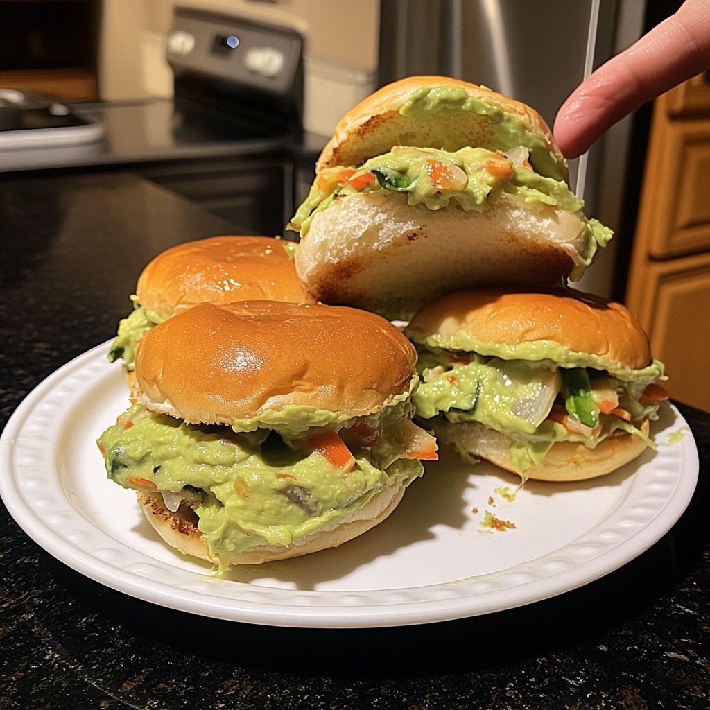 Sliders with Avocado Spread