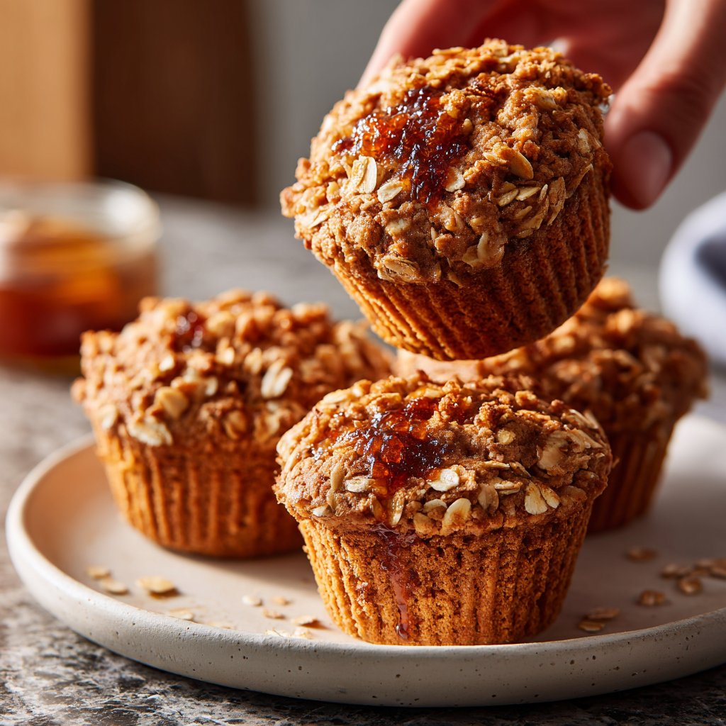 Healthy Muffins With Oats And Honey