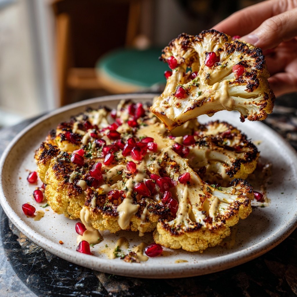 Healthy Dinner Roasted Cauliflower Steaks
