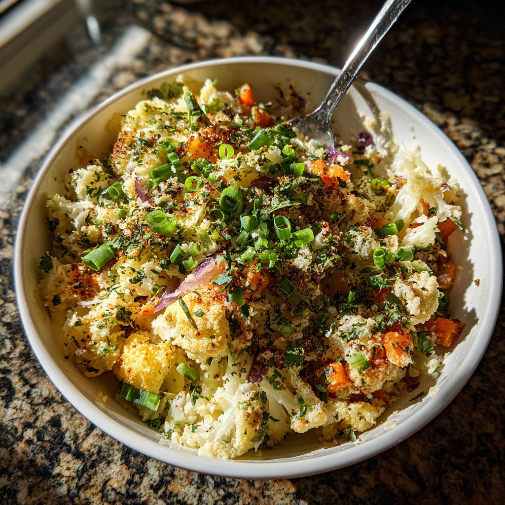 Healthy Dinner Cauliflower Rice Bowl