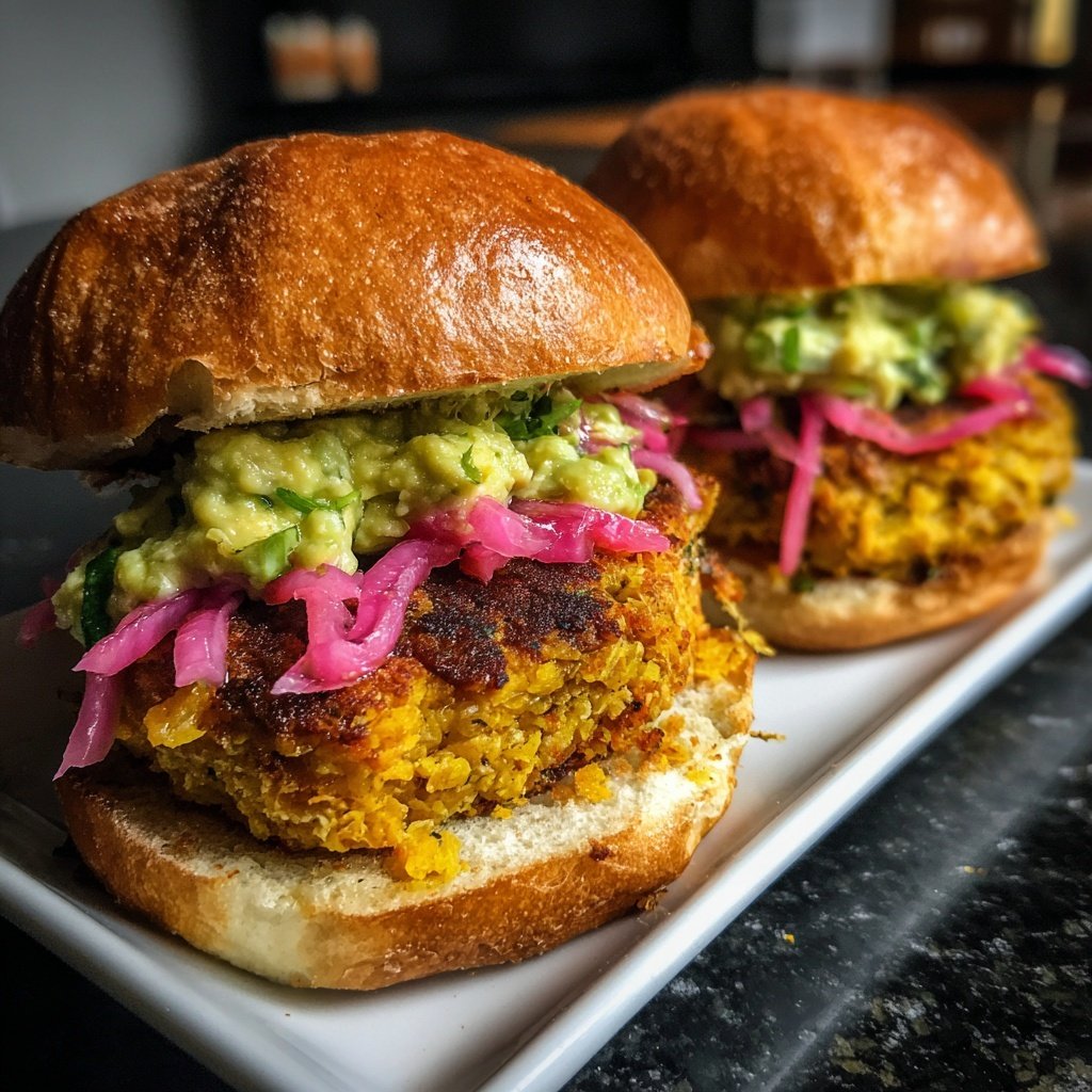 Sliders with Spicy Chickpea Patty