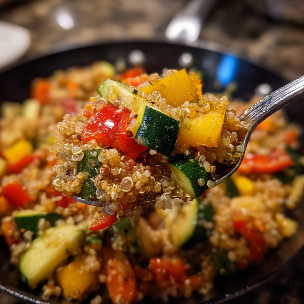 Healthy Dinner Quinoa Vegetable Skillet