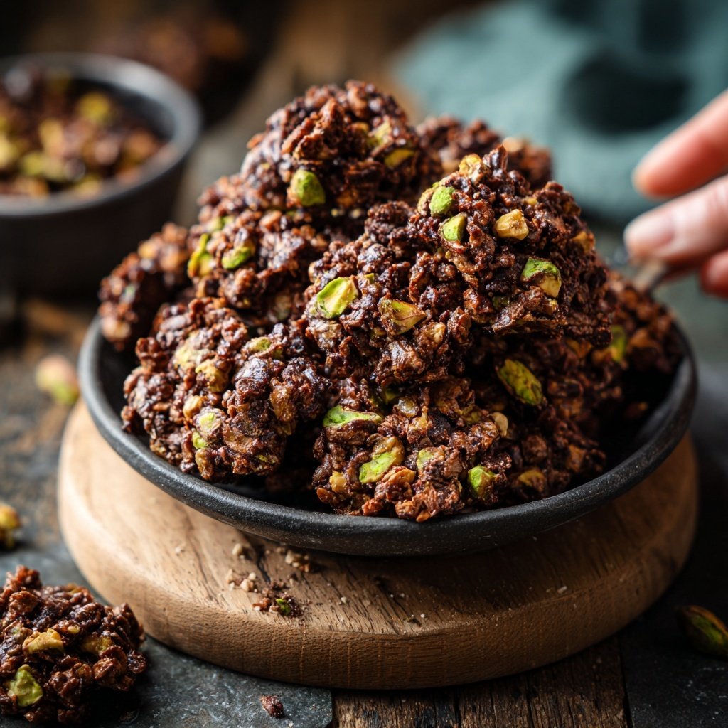 Chocolate Pistachio Snack Clusters