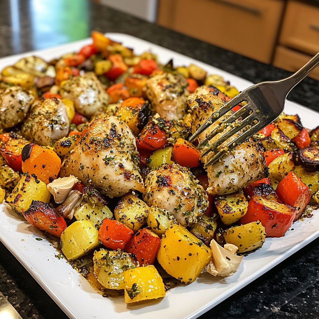 Quick Sheet Pan Chicken and Vegetables Recipe